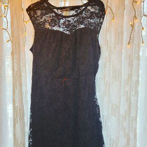 Paperdoll Navy Blue Lace Dress